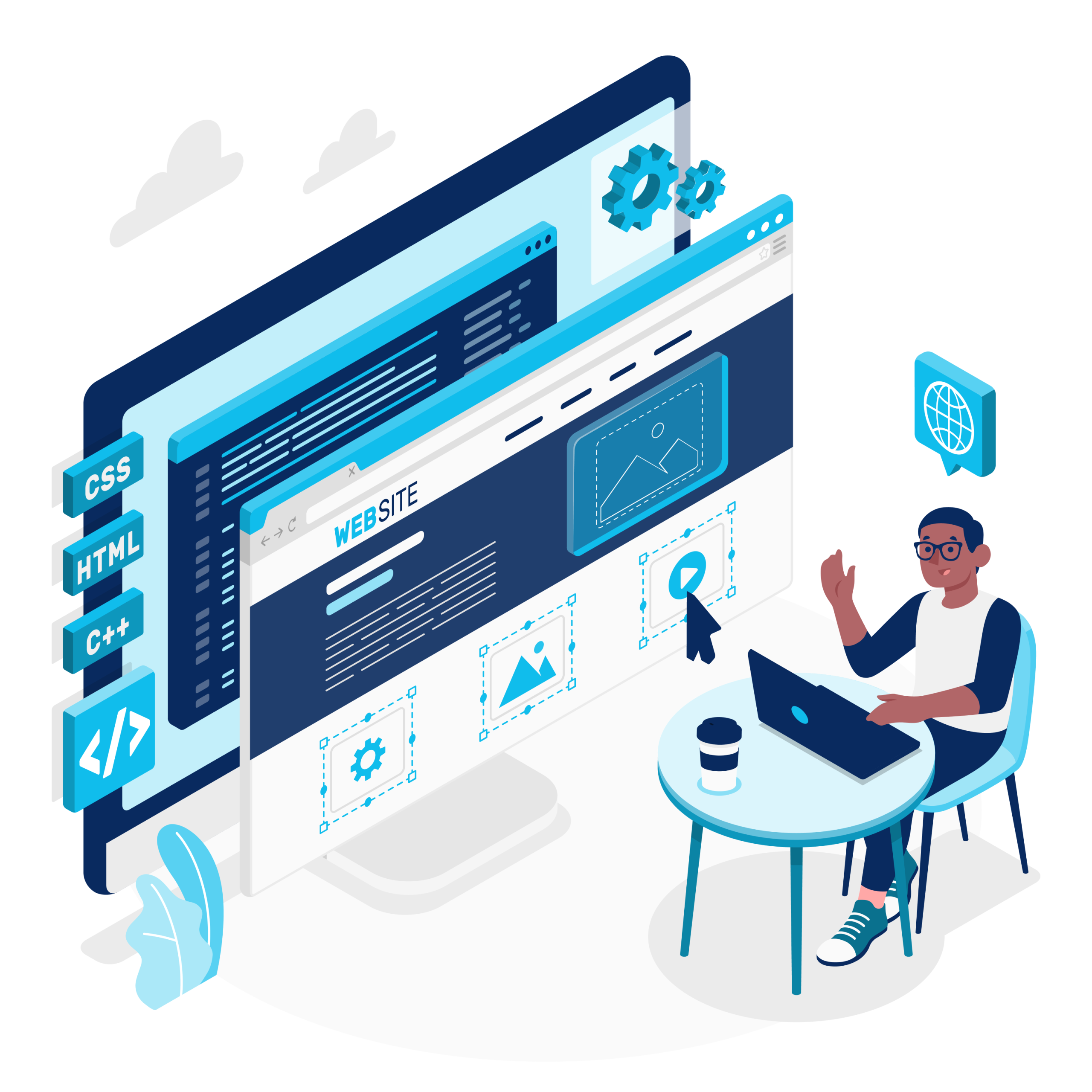 Website designer-amico 1 Website designer amico 1